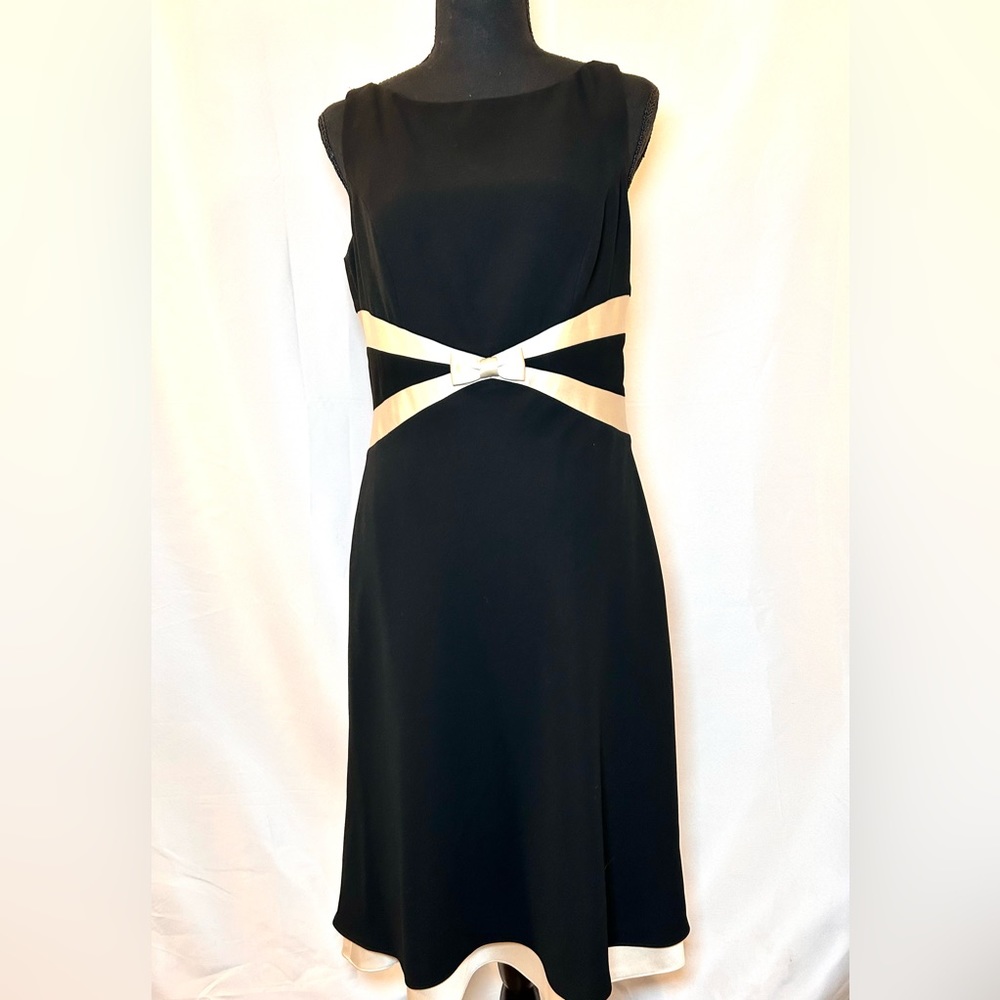 Ann Taylor Black Sheath Dress Size 6
